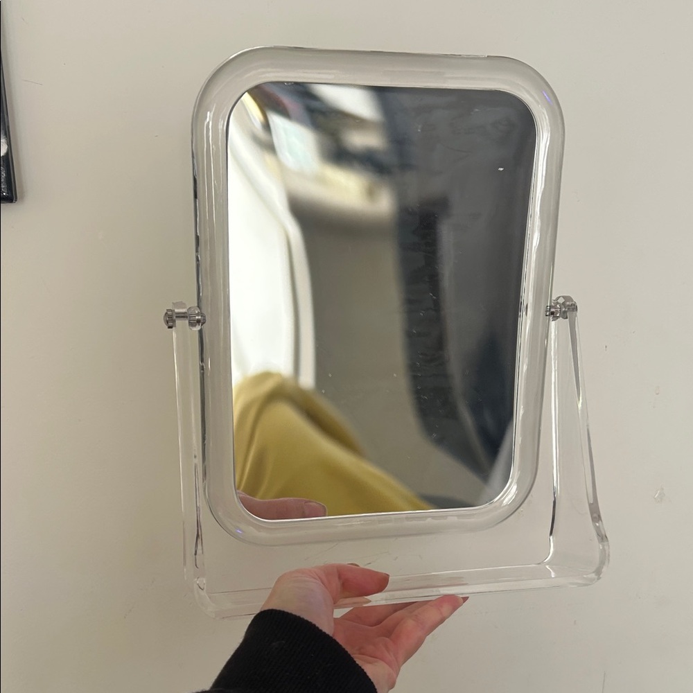2 Clear Acrylic Vanity Mirror